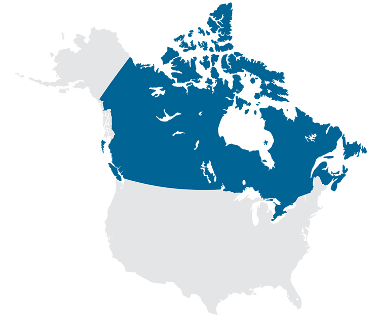 Canada Origin Map