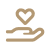 Hand holding a heart